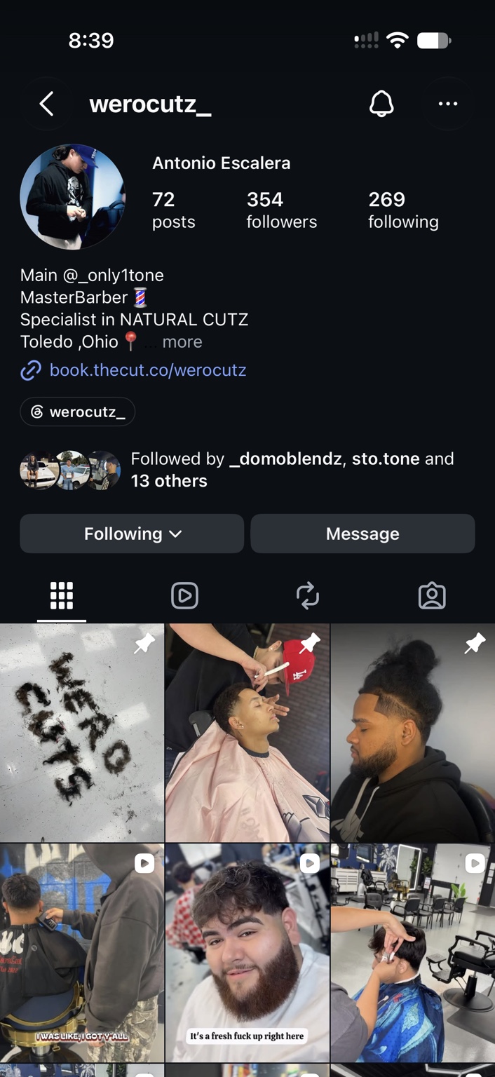 Antonio Escalera’s Instagram profile image