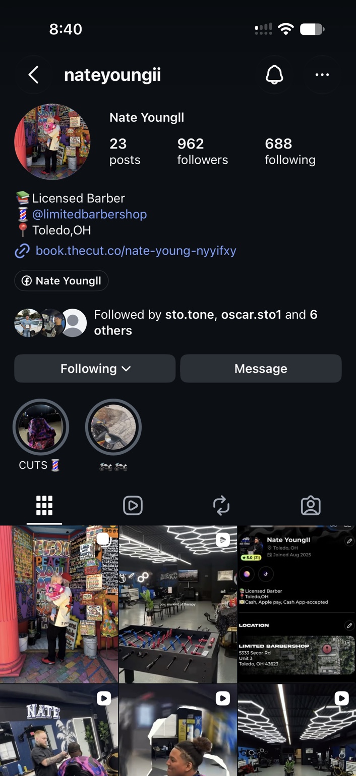Nate Young II’s Instagram profile image